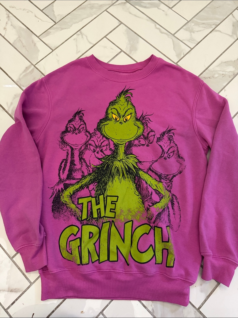 Pink The Grinch Graphic Sweatshirt